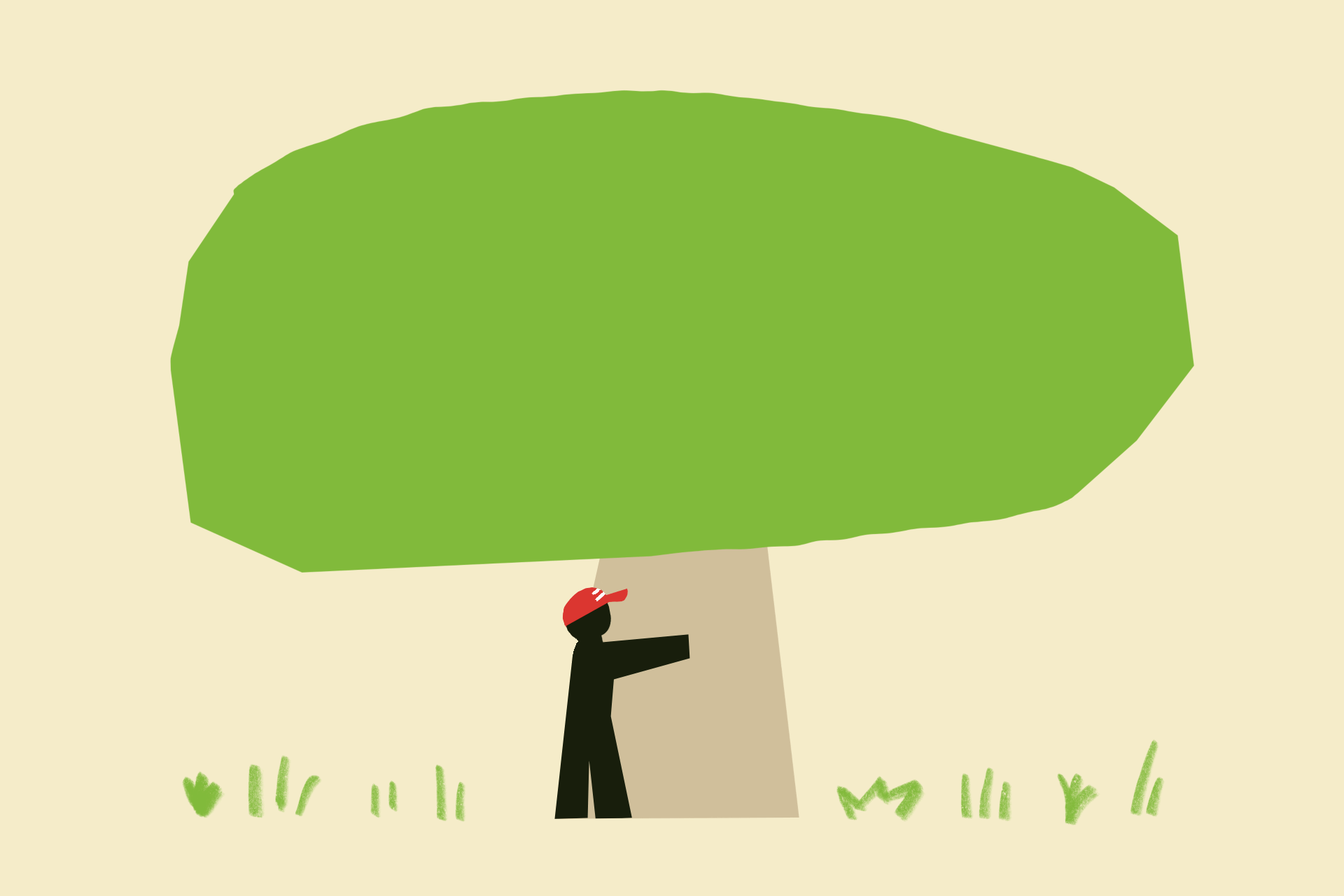 The far right is going … green?