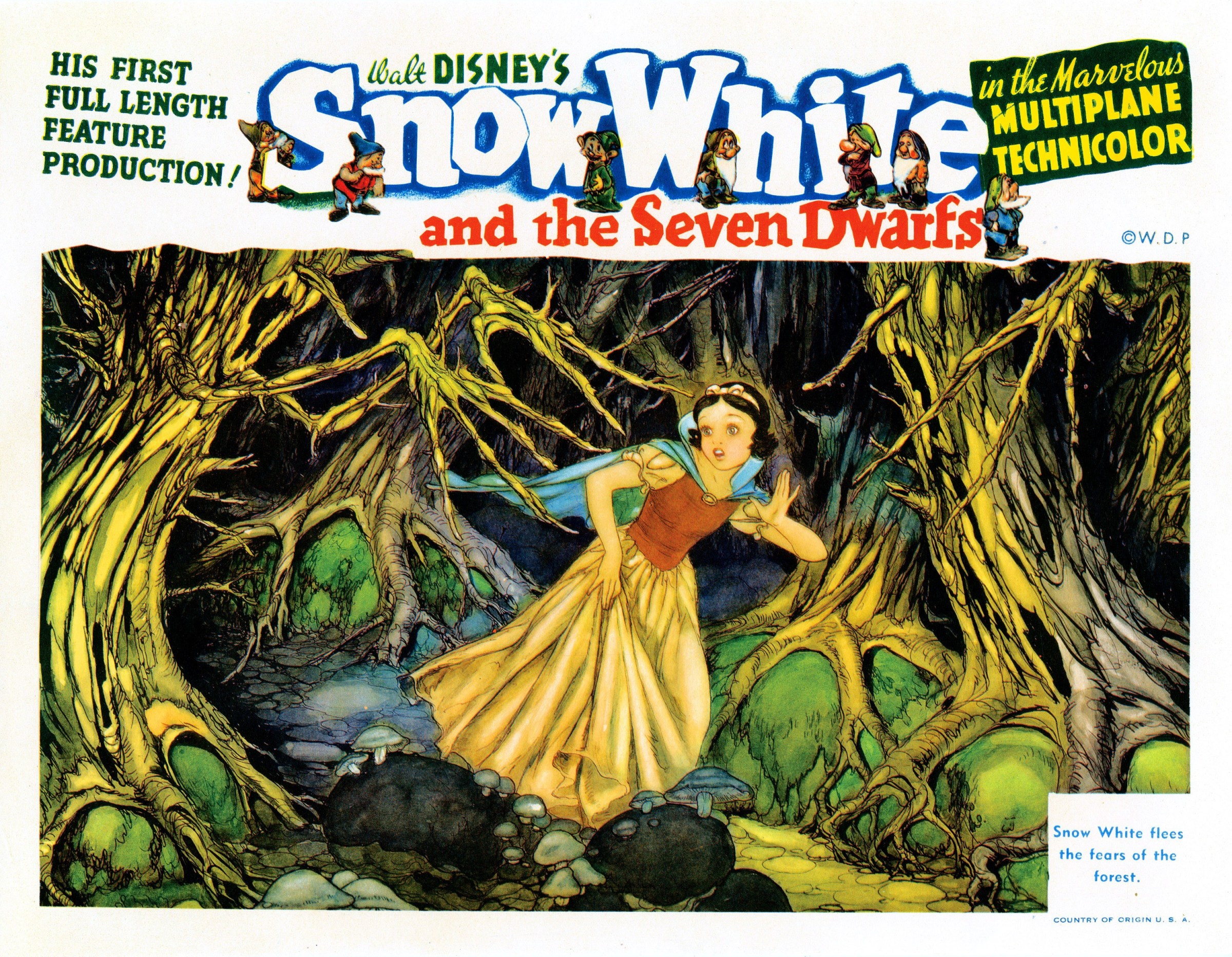 Snow White and the Seven Dwarfs advertisement, 1937.